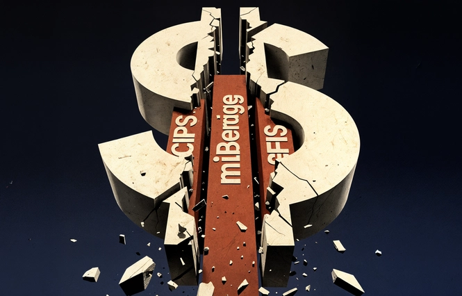 Illustration — La dé-dollarisation et les infrastructures de transaction
